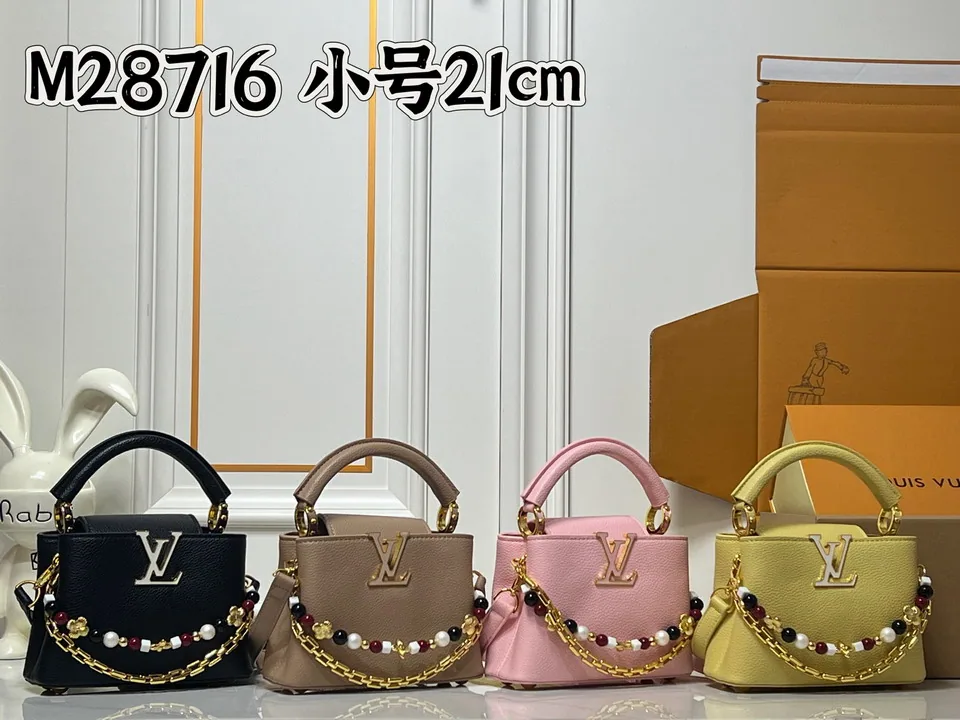 Cap M28716 Chain-Handle Mini Top-Handle Bag, source view 5, SKU M28716
