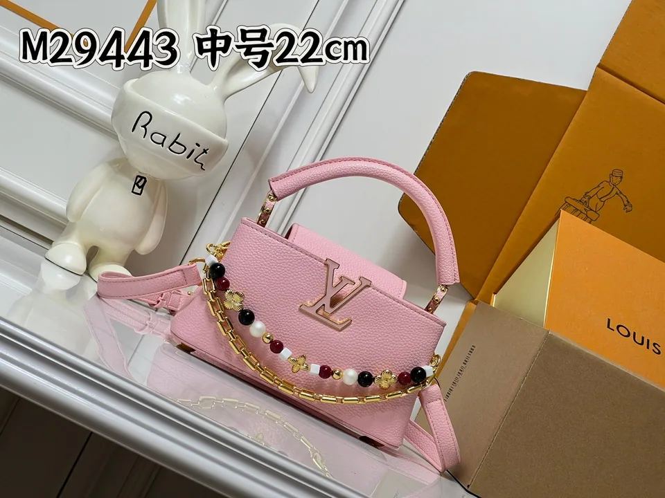Cap M29443 Beaded-Chain Mini Top-Handle Bag, source view 4, SKU M29443