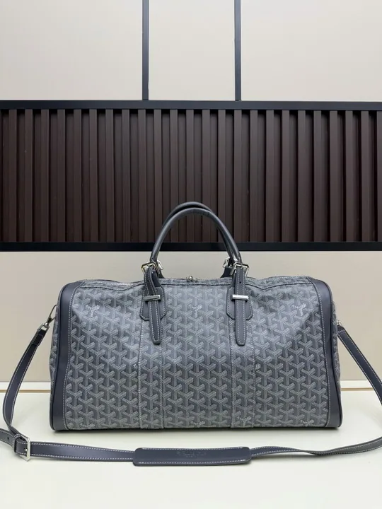 Goyard 2533 Pattern Barrel Travel Bag, source view 3, SKU 2533
