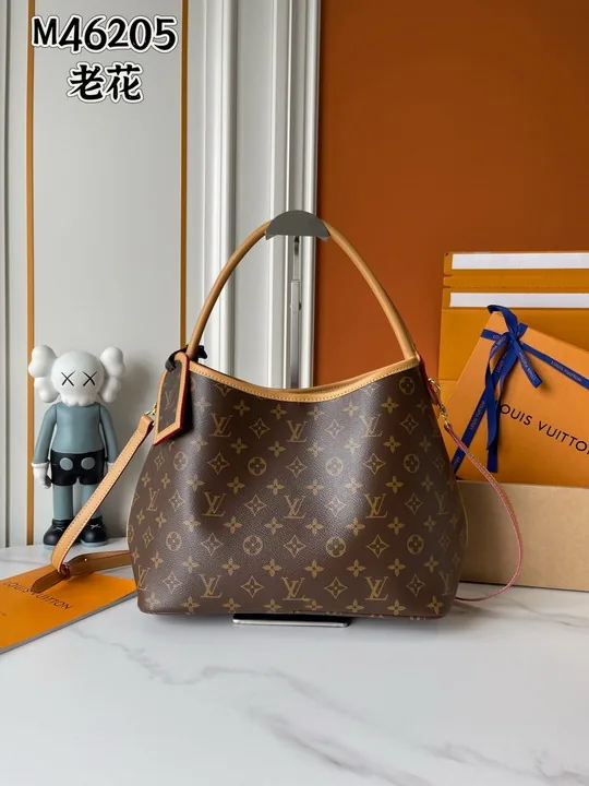 Graceful M46205 Monogram Hobo Tote Bag, source view 3, SKU M46205