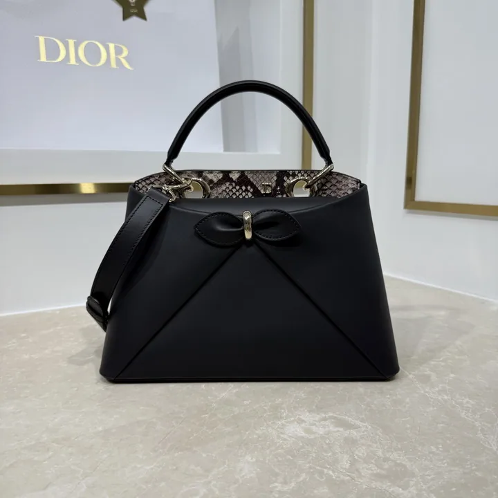 Dior 0737 Bow-Detail Top-Handle Bag, source view 6, SKU 0737