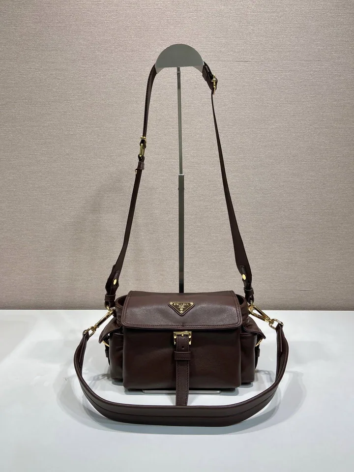 Prada 1BD413 Pocketed Utility Shoulder Bag, source view 1, SKU 1BD413
