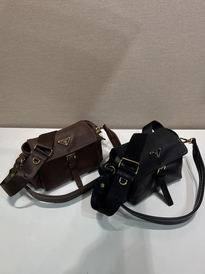 Prada 1BD413 Pocketed Utility Shoulder Bag, source view 3, SKU 1BD413