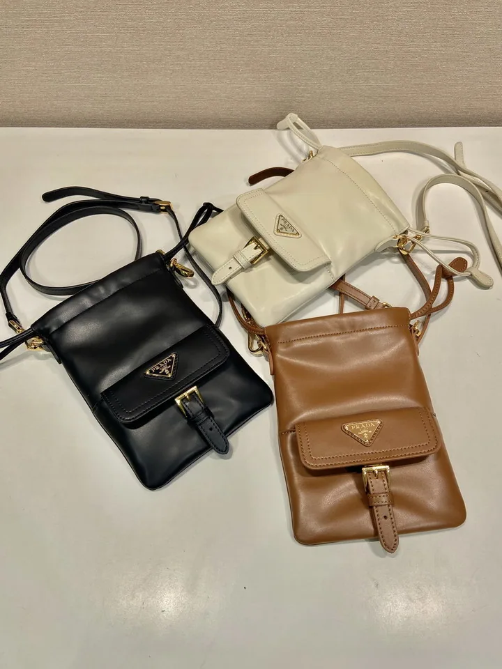 Prada 1MS017 Mini Buckle-Flap Crossbody Bag, source view 5, SKU 1MS017