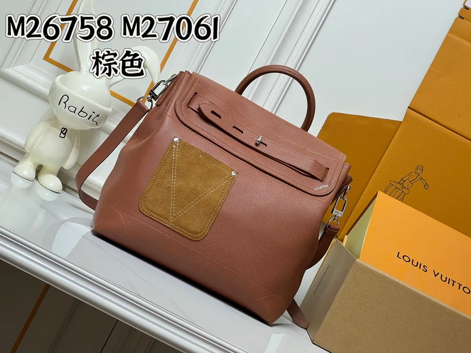 Steamer M26758 Structured Top-Handle Bag, source view 3, SKU M26758