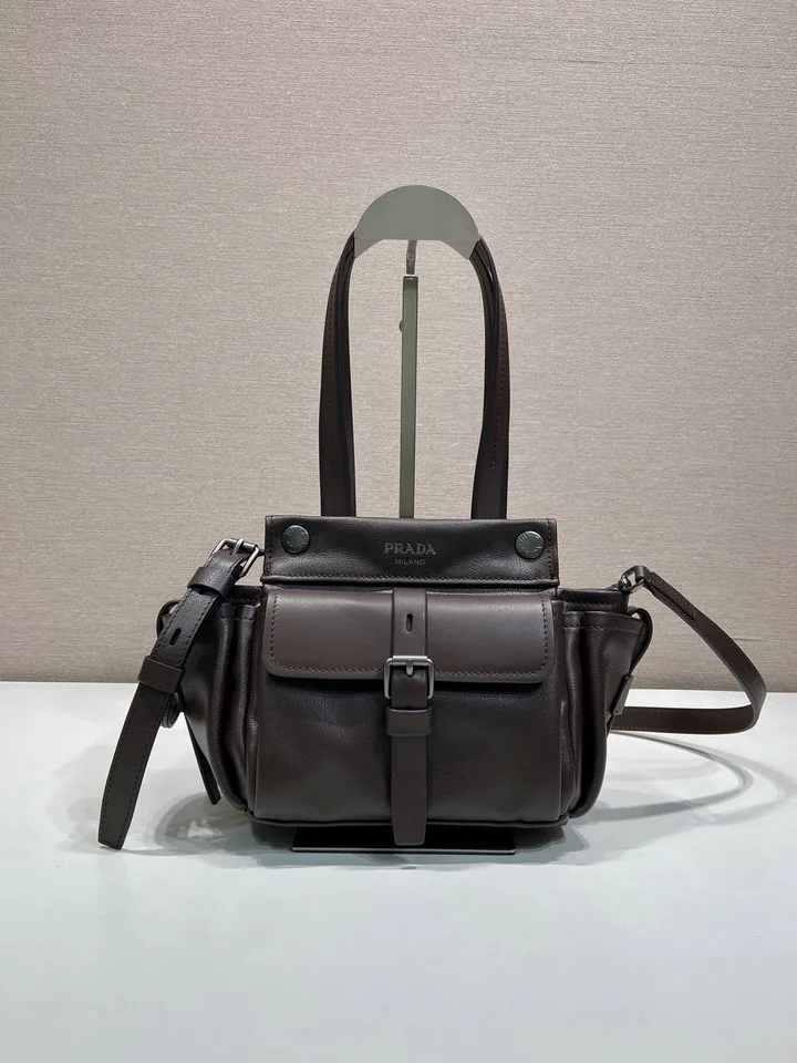 Prada 1BG699 Belted Mini Top-Handle Bag, source view 3, SKU 1BG699