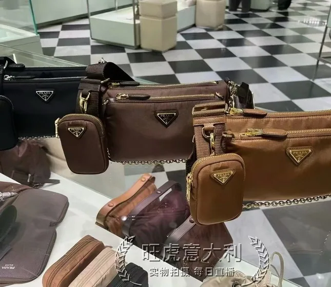 Prada 1BH230 Small Flap Crossbody Bag, source view 6, SKU 1BH230