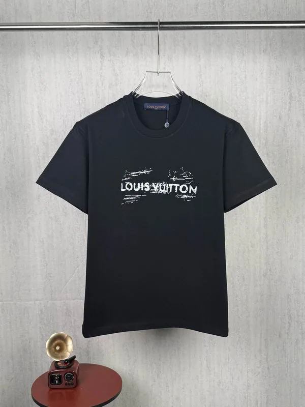 LV lzytx0205 Logo Print Crewneck T-Shirt, source view 4, SKU lzytx0205