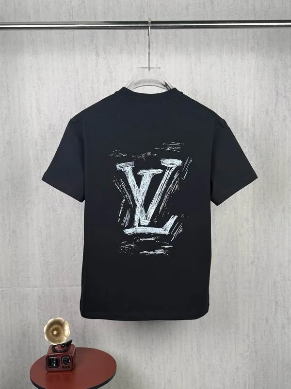 LV lzytx0205 Logo Print Crewneck T-Shirt, source view 5, SKU lzytx0205