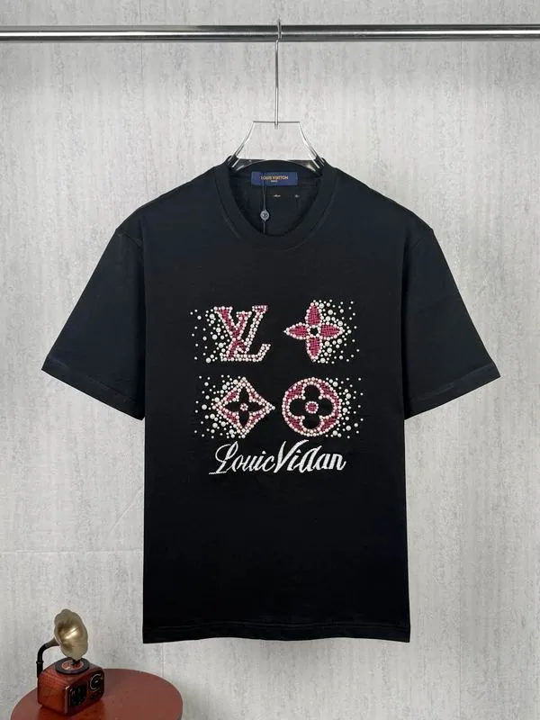LV lzytx0380 Floral Logo Graphic T-Shirt, source view 4, SKU lzytx0380