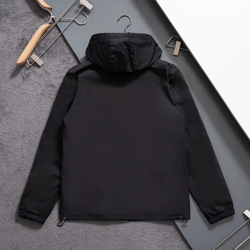 Versace uftx01 Crest Hooded Windbreaker Jacket, source view 3, SKU uftx01