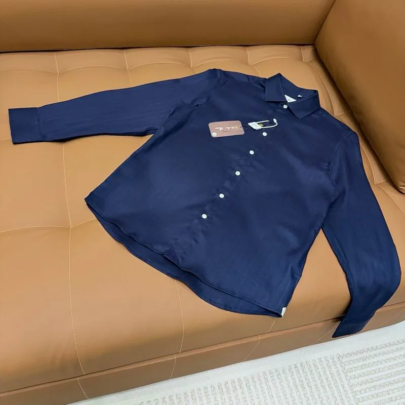 Loro Piana uftx01 Long-Sleeve Button-Front Shirt, source view 6, SKU uftx01