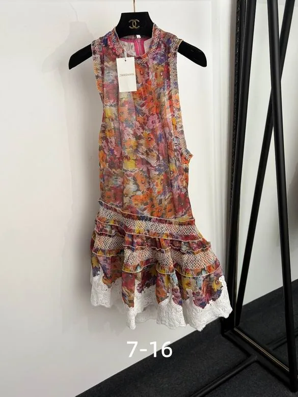 Zimmermann Floral Tiered Sleeveless Dress, source view 1, SKU source-item