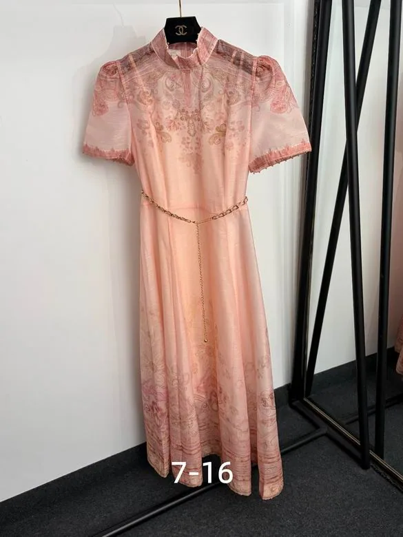 Zimmermann Floral Tiered Sleeveless Dress, source view 5, SKU source-item