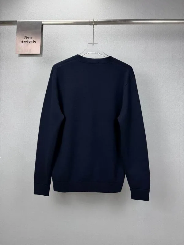 Prada bhtx24 Logo V-Neck Cardigan, source view 4, SKU bhtx24