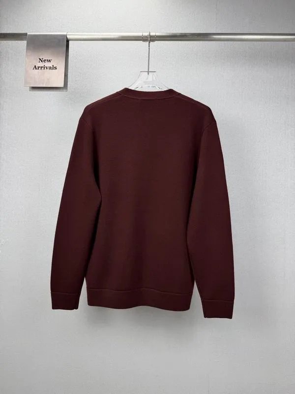 Prada bhtx24 Logo V-Neck Cardigan, source view 6, SKU bhtx24
