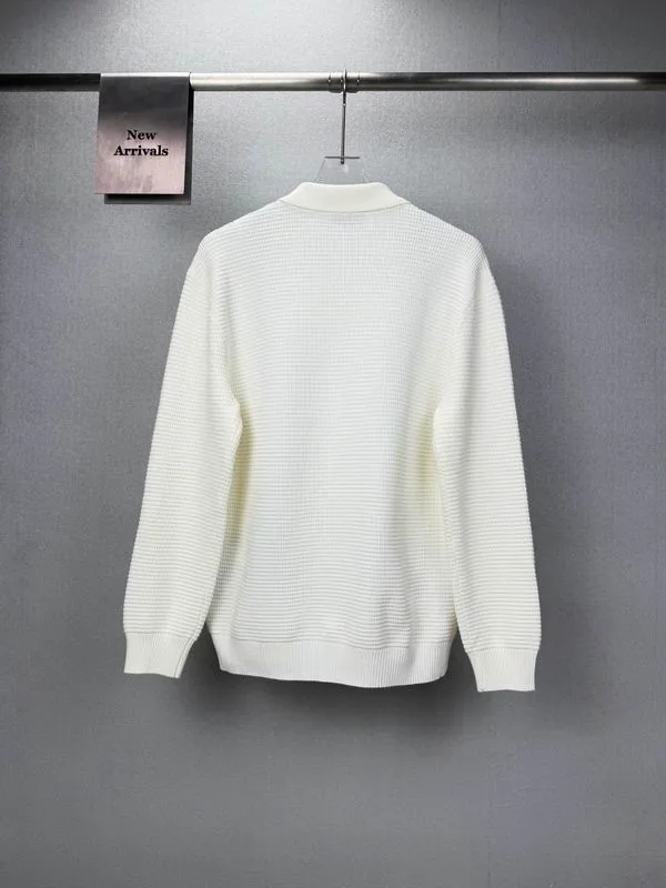Prada bhtx23 Contrast-Trim V-Neck Cardigan, source view 3, SKU bhtx23