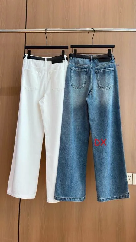 Chanel 16 Two-Tone Cropped Wide-Leg Jeans, source view 2, SKU 16
