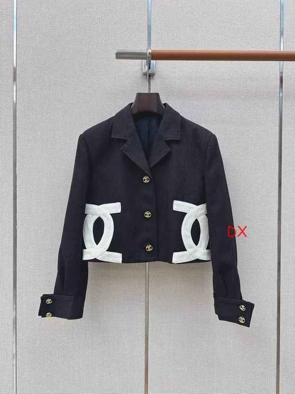 Chanel 07 Cropped Logo Button Jacket, source view 3, SKU 07