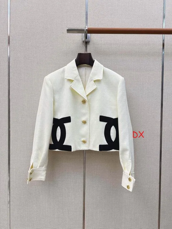 Chanel 07 Cropped Logo Button Jacket, source view 5, SKU 07