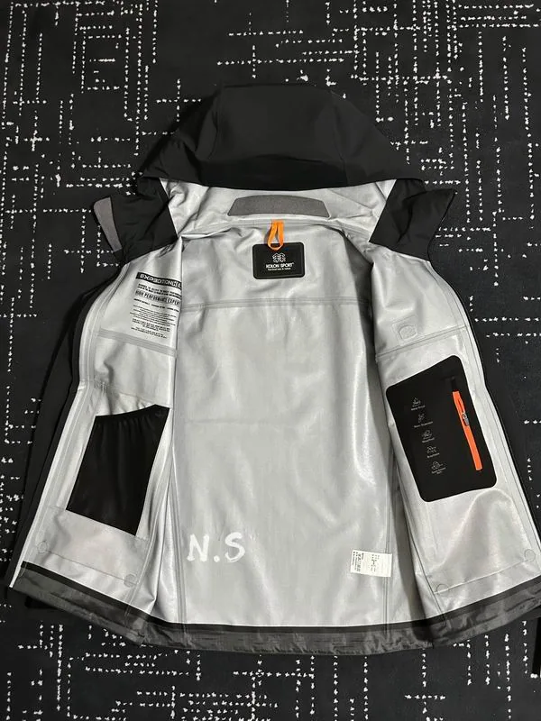 Kolon bhtxB09 Contrast-Zip Hooded Jacket, source view 4, SKU bhtxB09