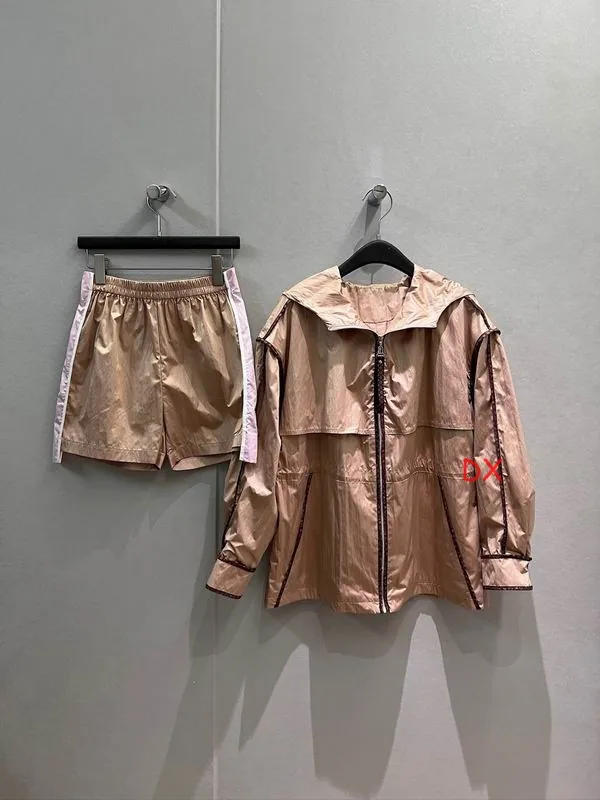 LV 05 Metallic Hooded Jacket and Shorts Set, source view 1, SKU 05