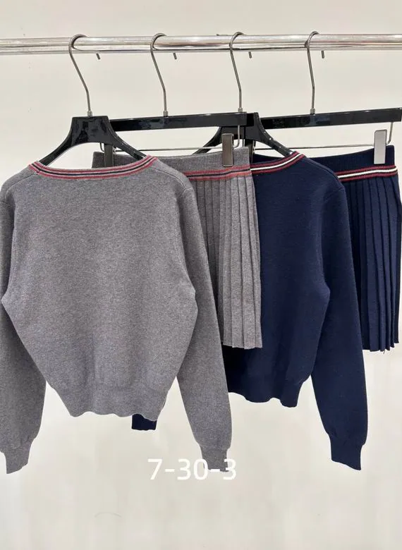 MiuMiu V-Neck Knit Cardigan and Pants Set, source view 2, SKU source-item