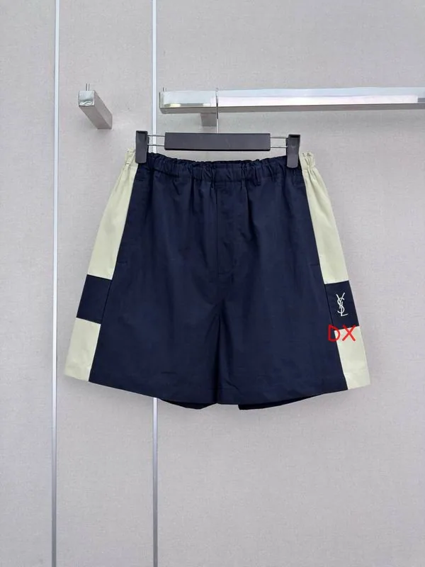 YSL 269 Colorblock Drawstring Shorts, source view 2, SKU 269