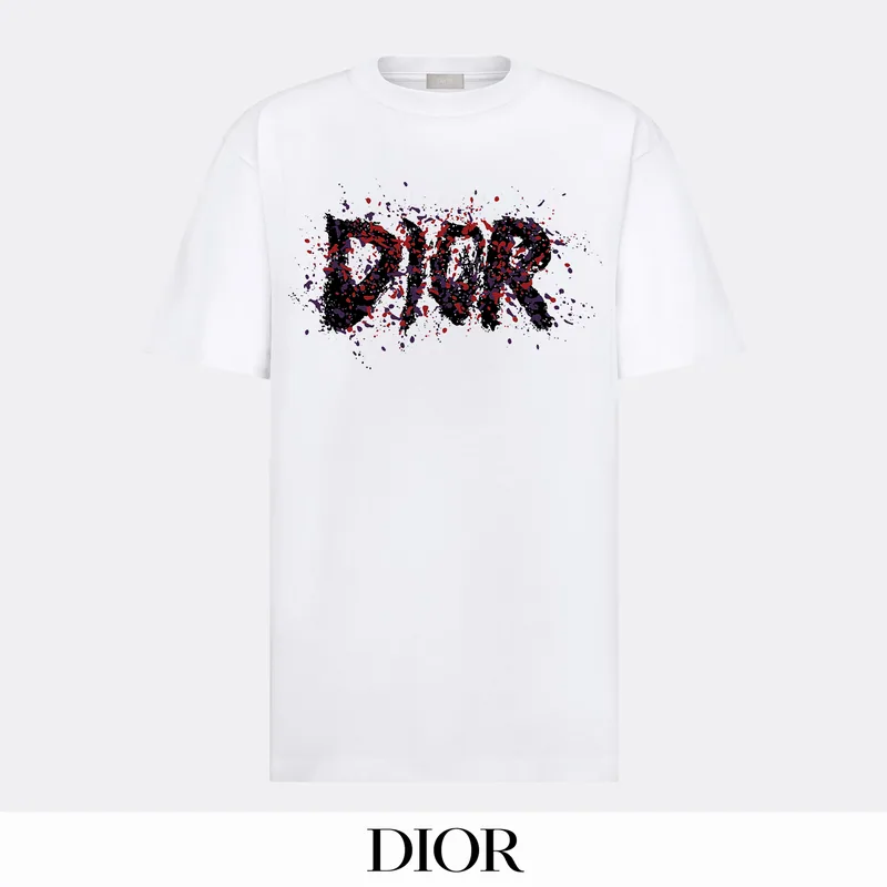 Dior bhtx164 Distressed Logo Graphic T-Shirt, source view 1, SKU bhtx164