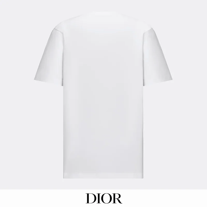 Dior bhtx163 Line-Art Logo Graphic T-Shirt, source view 4, SKU bhtx163