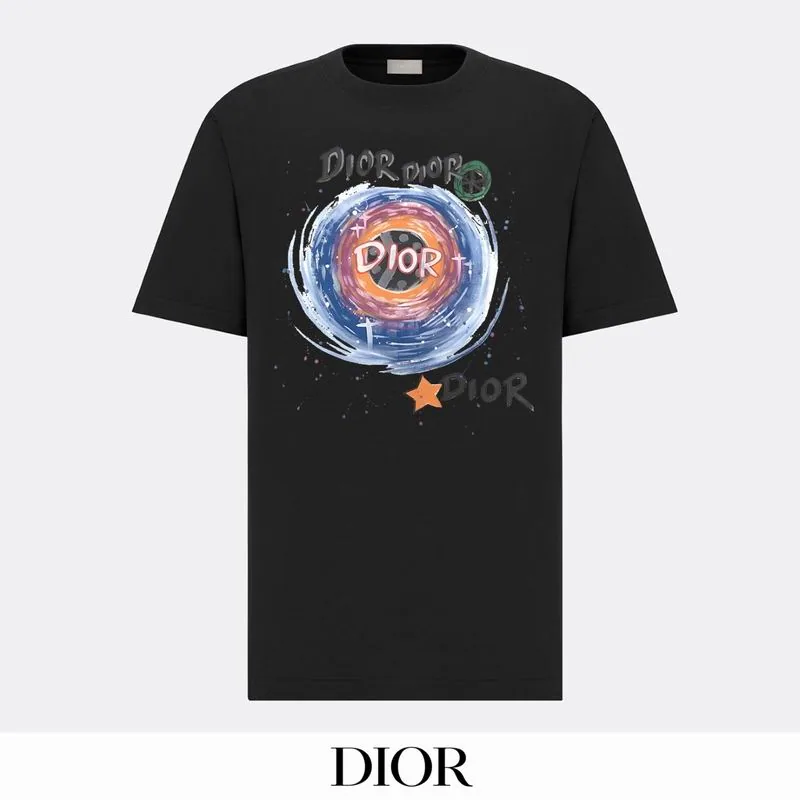 Dior bhtx162 Circular Logo Graphic T-Shirt, source view 3, SKU bhtx162