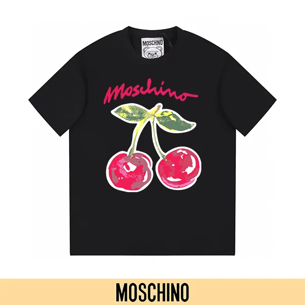 Moschino bhtx02 Cherry Graphic Crewneck T-Shirt, source view 1, SKU bhtx02