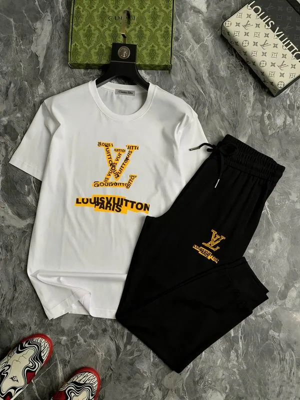 LV 13xr52 Logo T-Shirt and Shorts Set, source view 3, SKU 13xr52