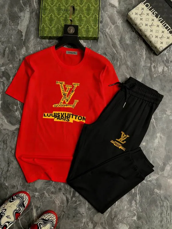 LV 13xr52 Logo T-Shirt and Shorts Set, source view 4, SKU 13xr52