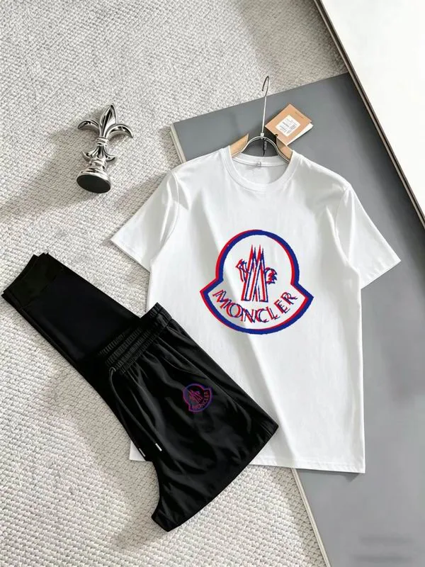 Moncler 13xr68 Logo T-Shirt and Shorts Set, source view 1, SKU 13xr68