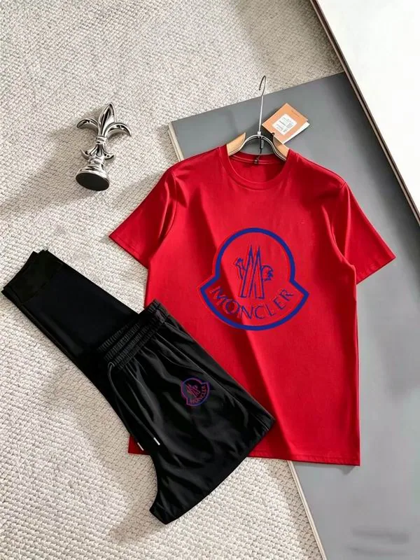 Moncler 13xr68 Logo T-Shirt and Shorts Set, source view 3, SKU 13xr68