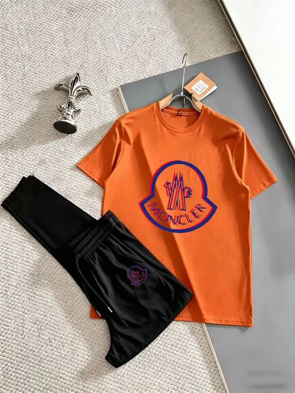Moncler 13xr68 Logo T-Shirt and Shorts Set, source view 4, SKU 13xr68