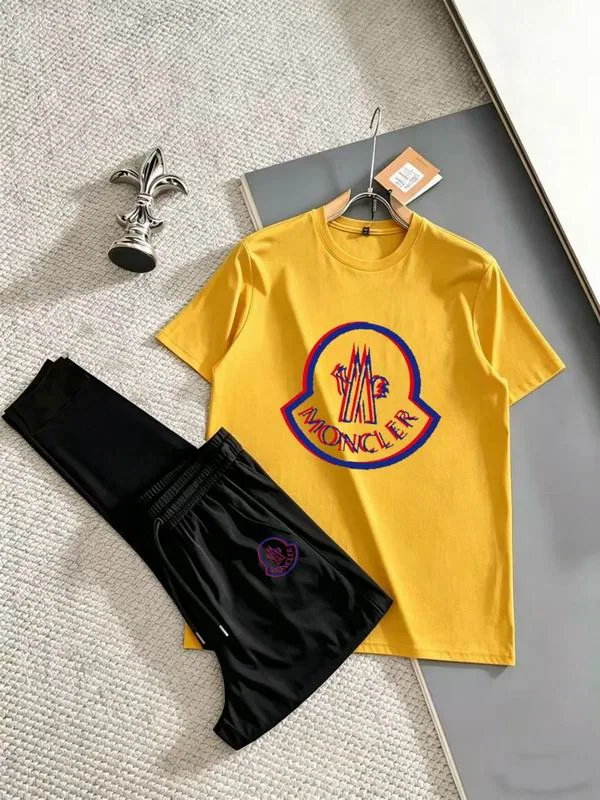 Moncler 13xr68 Logo T-Shirt and Shorts Set, source view 5, SKU 13xr68