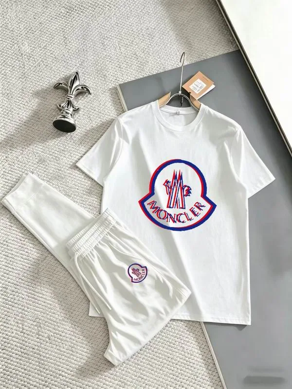 Moncler 13xr68 Logo T-Shirt and Shorts Set, source view 6, SKU 13xr68