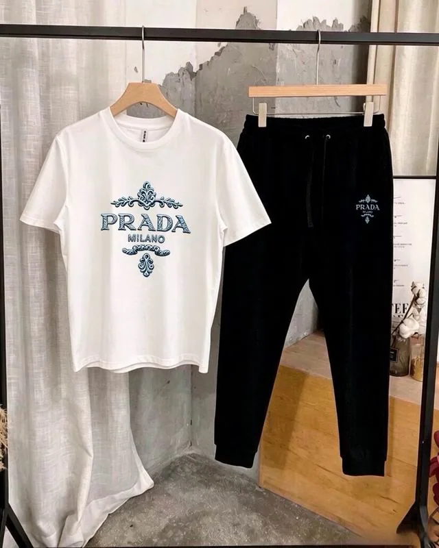 Prada 13xr349 Graphic T-Shirt and Pants Set, source view 1, SKU 13xr349