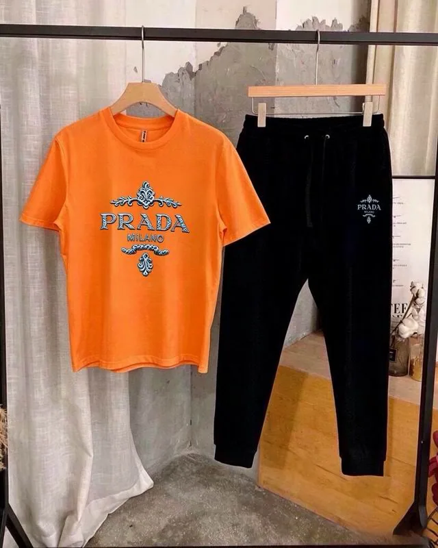 Prada 13xr349 Graphic T-Shirt and Pants Set, source view 5, SKU 13xr349