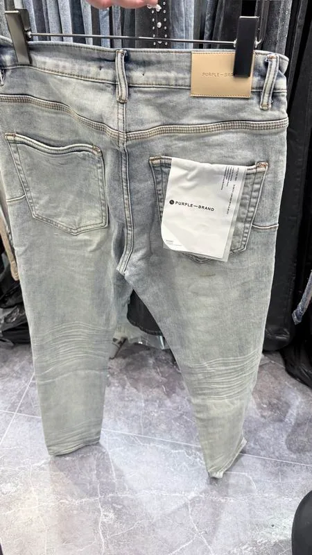 Purple Brand 13xr84 Faded Grey Straight-Leg Jeans, source view 3, SKU 13xr84