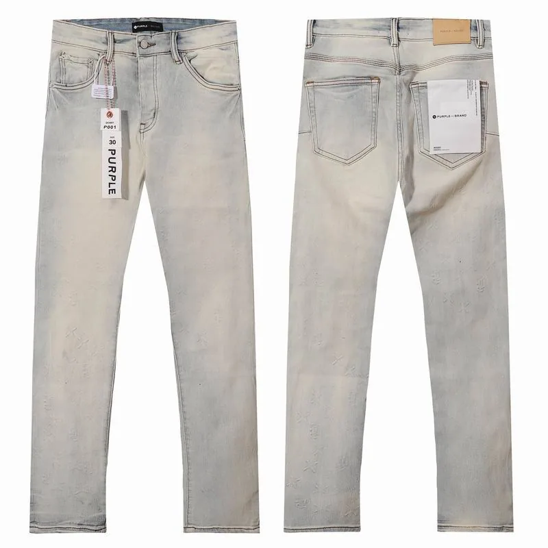 Purple Brand 13xr86 Washed Cream Straight-Leg Jeans, source view 1, SKU 13xr86