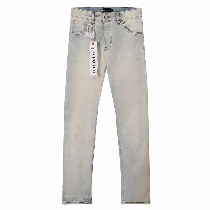 Purple Brand 13xr86 Washed Cream Straight-Leg Jeans, source view 2, SKU 13xr86