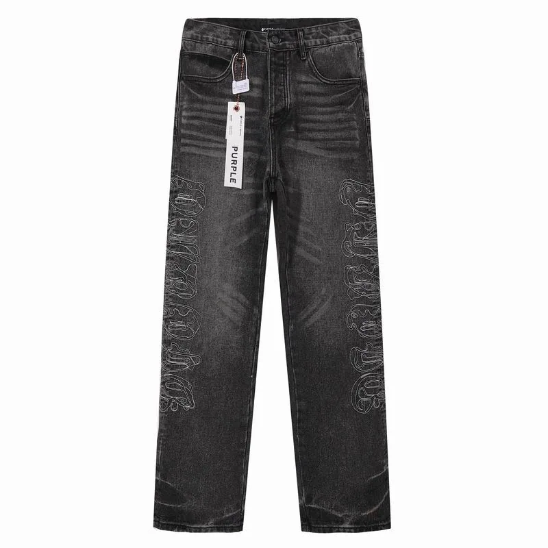 Purple Brand 13xr89 Faded Black Straight-Leg Jeans, source view 2, SKU 13xr89
