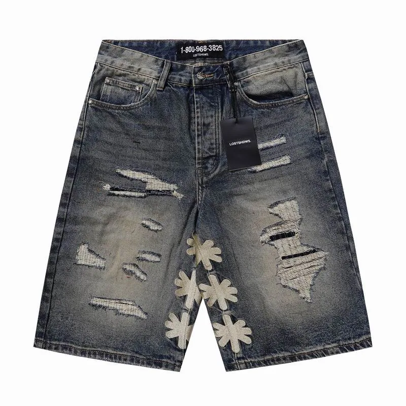 Purple Brand 13xr43 Distressed Denim Shorts, source view 2, SKU 13xr43