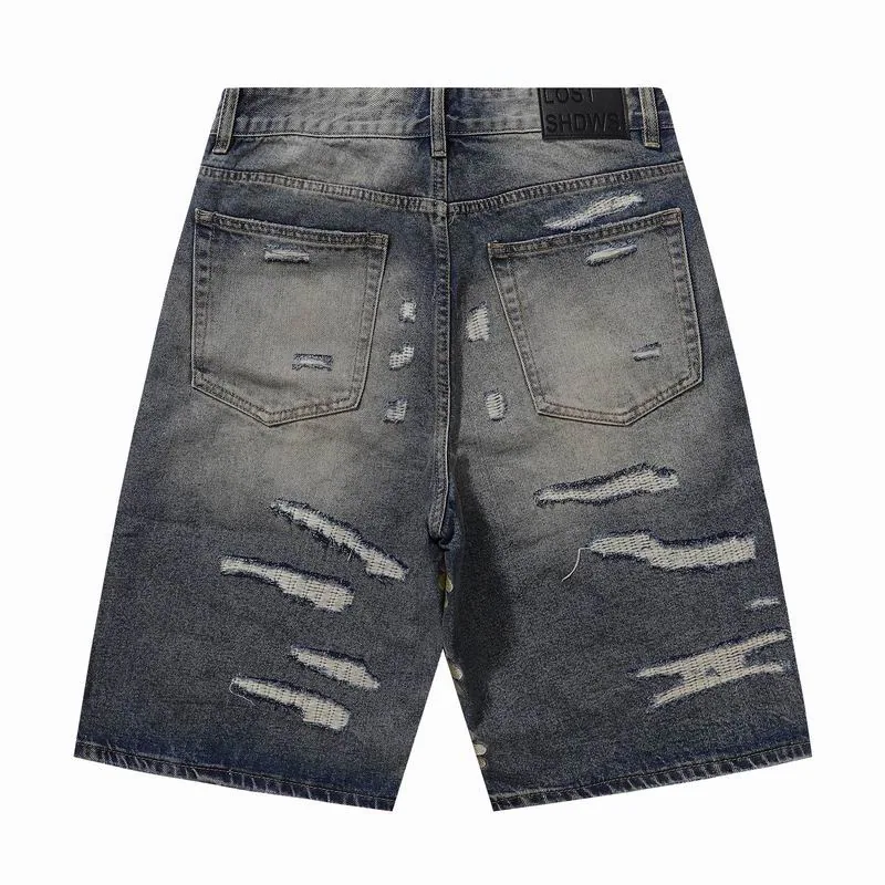 Purple Brand 13xr43 Distressed Denim Shorts, source view 3, SKU 13xr43