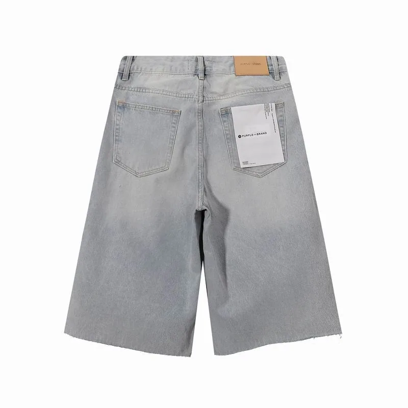 Purple Brand 13xr44 Grey Denim Shorts, source view 1, SKU 13xr44