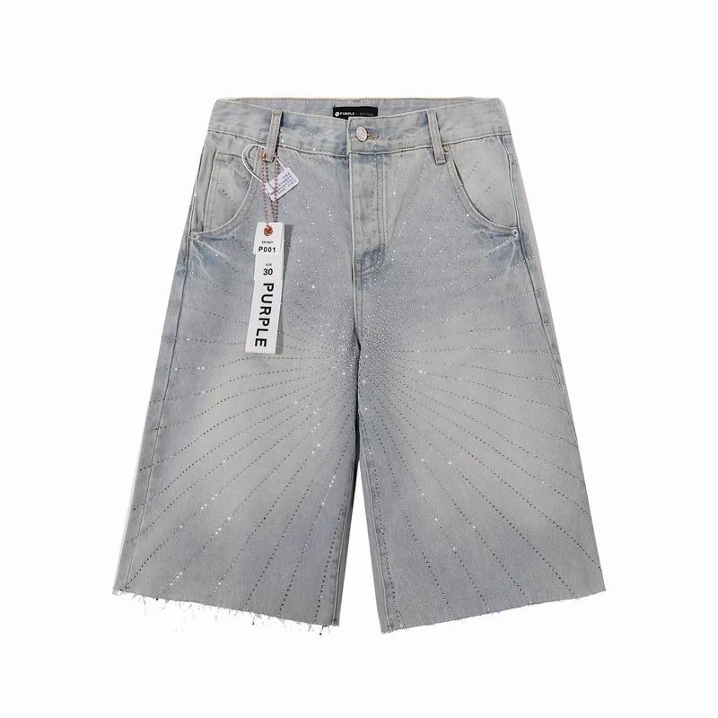 Purple Brand 13xr44 Grey Denim Shorts, source view 2, SKU 13xr44
