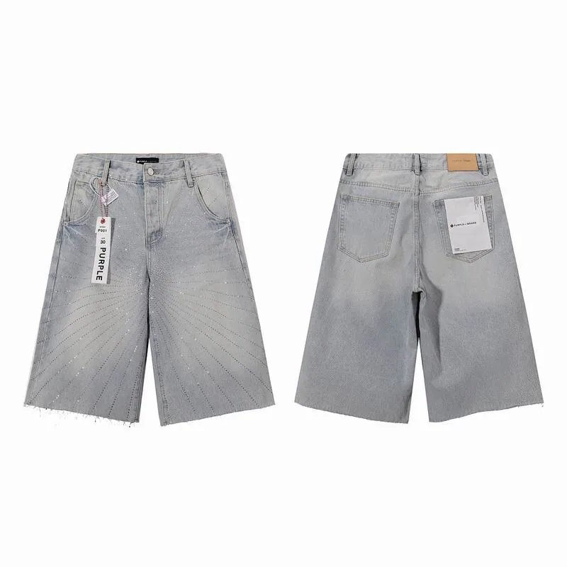 Purple Brand 13xr44 Grey Denim Shorts, source view 3, SKU 13xr44
